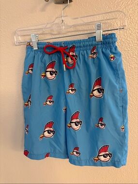 Basebalism Baseball Graphic Trunks with Red Drawstring